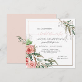 Vrijgezellenfeest Moderne Floral Eucalyptus Waterv Kaart