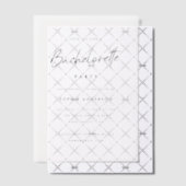 vrijgezellenfeest | Moderne minimalistische partij Vellum Uitnodigingen (Offset (Uitnodiging))