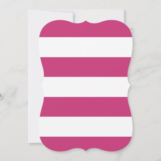 Vrijgezellenfeest Moderne roze en witte strepen Kaart (Achterkant)