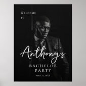 Vrijgezellenfeest moderne stijlvolle foto welkom poster (Voorkant)