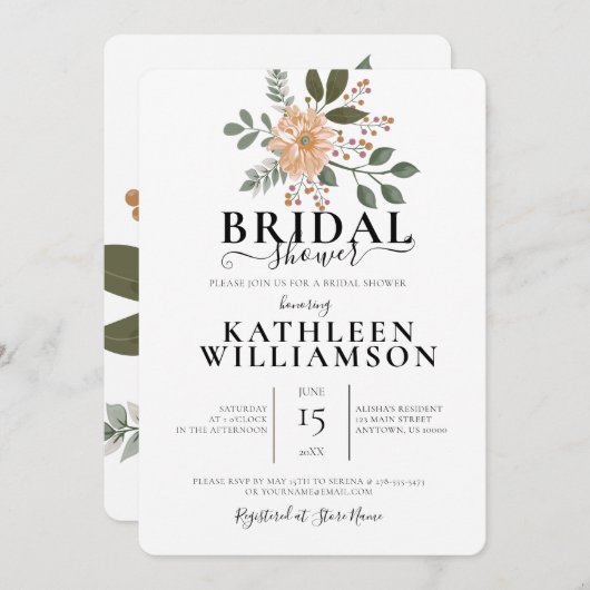 Vrijgezellenfeest Moderne ventilatorillustratie Kaart (Voorkant / Achterkant)