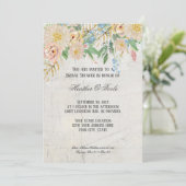 Vrijgezellenfeest Moderne Waterverf BOHO Bloemmarm Kaart (Staand voorkant)