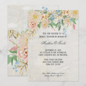 Vrijgezellenfeest Moderne Waterverf BOHO Bloemmarm Kaart (Voorkant / Achterkant)