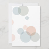 Vrijgezellenfeest | Moderne Waterverf Confetti Sti Aankondiging (Achterkant)