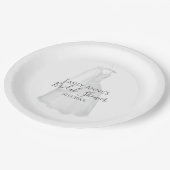 Vrijgezellenfeest moderne Waterverf Papieren Bordje (Gekanteld)