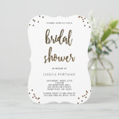 Vrijgezellenfeest Moderne zwarte en witte strepen Kaart (Staand voorkant)