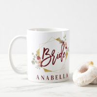 vrijgezellenfeest mok florale bride bachelorette