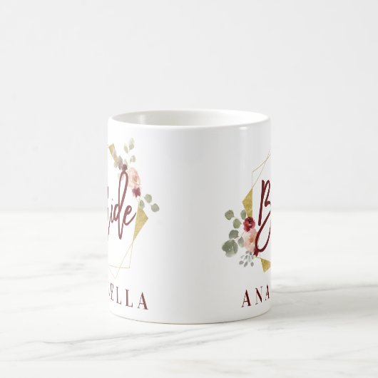 vrijgezellenfeest mok florale bride bachelorette (Center)