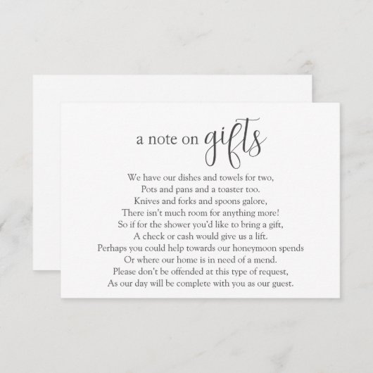 Vrijgezellenfeest Money Request Enclosure Kaart (Voorkant / Achterkant)