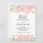 Vrijgezellenfeest Mooie Bloemenuitnodiging, Kaart (Voorkant)