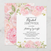 Vrijgezellenfeest Mooie Bloemenuitnodiging, Kaart (Voorkant / Achterkant)