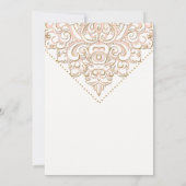 Vrijgezellenfeest Mooie Kant Look Damask Bruiloft Kaart (Achterkant)