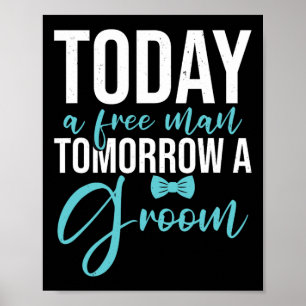 Vrijgezellenfeest Morgen Een Bruidegom Poster