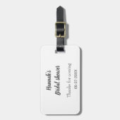 Vrijgezellenfeest Naam toevoegen Datum Jaar bedank Bagagelabel (Voorkant verticaal)