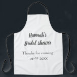 Vrijgezellenfeest Naam toevoegen Datum Jaar bedank Schort<br><div class="desc">bewerkbaar ontwerp</div>