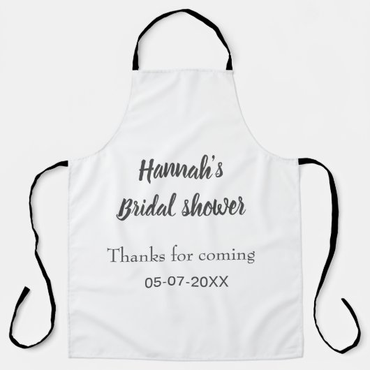 Vrijgezellenfeest Naam toevoegen Datum Jaar bedank Schort (Voorkant)