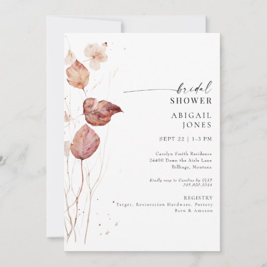 Vrijgezellenfeest najaar kaart (Voorkant)