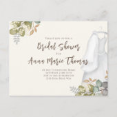 Vrijgezellenfeest najaar leves Wedding Dress Elega Briefkaart (Voorkant)