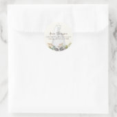 Vrijgezellenfeest najaar leves Wedding Elegant Dre Ronde Sticker (Tas)