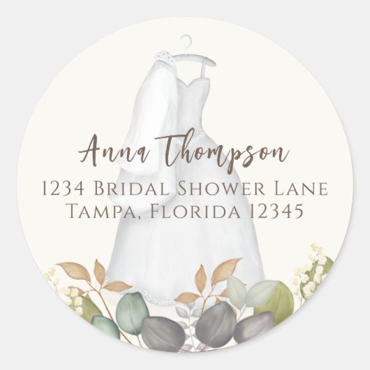 Vrijgezellenfeest najaar leves Wedding Elegant Dre Ronde Sticker (Voorkant)