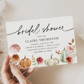 Vrijgezellenfeest najaarsdoucheuitnodiging kaart