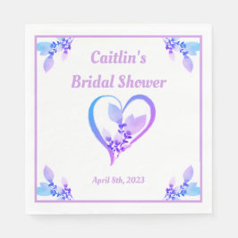 Vrijgezellenfeest Napkin - Waterverf Periwinkle He Servet