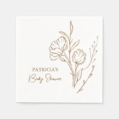 Vrijgezellenfeest Napkins | Elegante gouden script Servet (Voorkant)