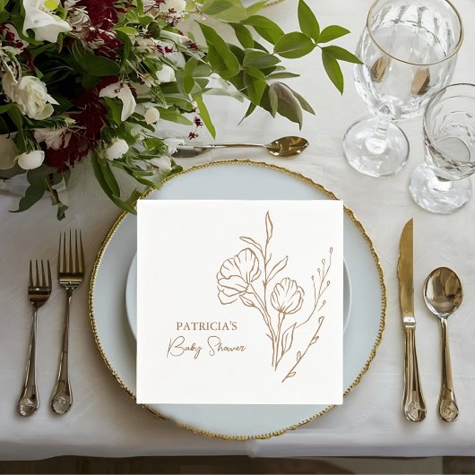 Vrijgezellenfeest Napkins | Elegante gouden script Servet