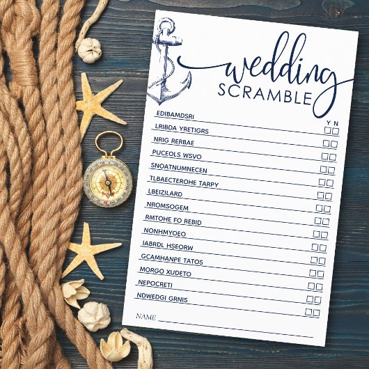 Vrijgezellenfeest Nautical Anchor Scramble