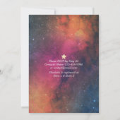 Vrijgezellenfeest Night Star Sky Galaxy Constellat Kaart (Achterkant)