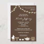 vrijgezellenfeest Nodig chocoladebruin uit, Thea L Kaart (Voorkant)