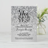 Vrijgezellenfeest nodigde haar uit om ja te zeggen kaart (Staand voorkant)