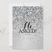 Vrijgezellenfeest nodigde haar uit om ja te zeggen kaart (Achterkant)