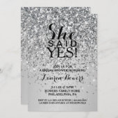 Vrijgezellenfeest nodigde haar uit om ja te zeggen kaart (Voorkant / Achterkant)