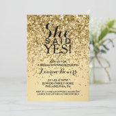 Vrijgezellenfeest nodigde haar uit om ja te zeggen kaart (Staand voorkant)