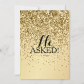 Vrijgezellenfeest nodigde haar uit om ja te zeggen kaart (Achterkant)