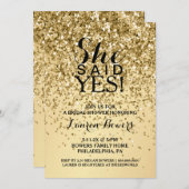 Vrijgezellenfeest nodigde haar uit om ja te zeggen kaart (Voorkant / Achterkant)