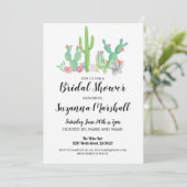 vrijgezellenfeest nodigt Cactus Bachelorette Cacti Kaart (Staand voorkant)