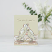 Vrijgezellenfeest nodigt perfecte vogelkunst uit kaart (Staand voorkant)