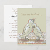 Vrijgezellenfeest nodigt perfecte vogelkunst uit kaart (Voorkant / Achterkant)