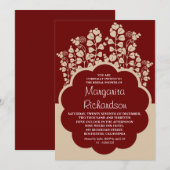  vrijgezellenfeest nodigt uit en het hart bloeit kaart (Voorkant / Achterkant)