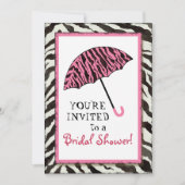 vrijgezellenfeest nodigt Zebra uit, Leopard'n Umbr Kaart (Voorkant)