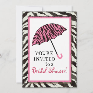 vrijgezellenfeest nodigt Zebra uit, Leopard'n Umbr Kaart