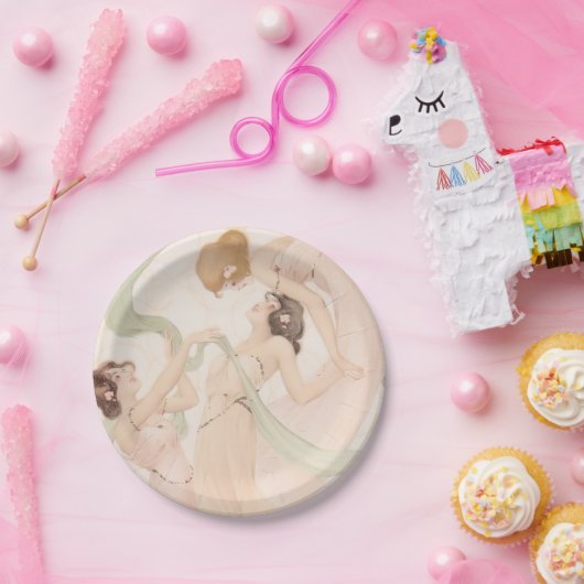  Vrijgezellenfeest Nouveau Mayflies Papieren Bordje (Feest)