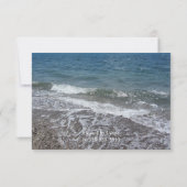 Vrijgezellenfeest Ocean en Sandy Beach Kaart (Achterkant)