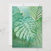 Vrijgezellenfeest Oerwoud Tropical Philodendron Le Kaart (Achterkant)