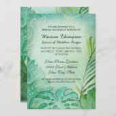 Vrijgezellenfeest Oerwoud Tropical Philodendron Le Kaart (Voorkant / Achterkant)