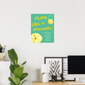 Vrijgezellenfeest of Bachelorette Sign- Luau Theme Poster (Thuiskantoor)