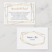 Vrijgezellenfeest of bruiloft van het Fonds voor h Informatiekaartje (Voorkant / Achterkant)