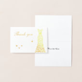 Vrijgezellenfeest of trouwjurk Dank u Folie Kaarten (Display)